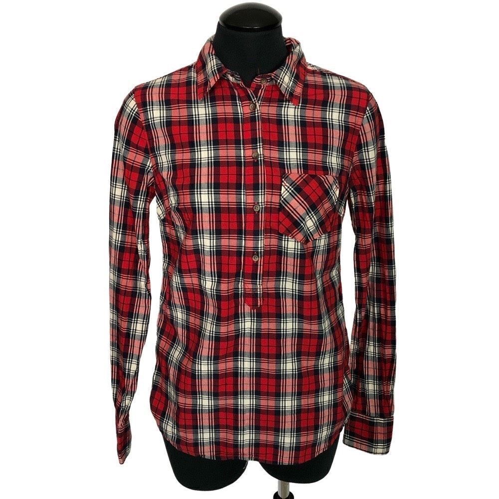 ‎Merona Red Plaid Shirt - Women’s XS